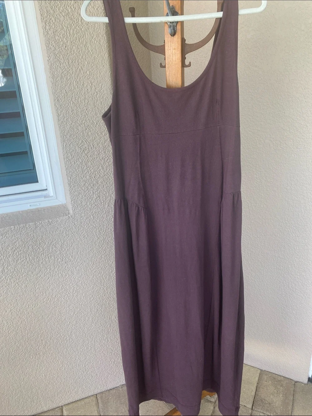 Free People Sleeveless Maxi Dress in Deep Brown